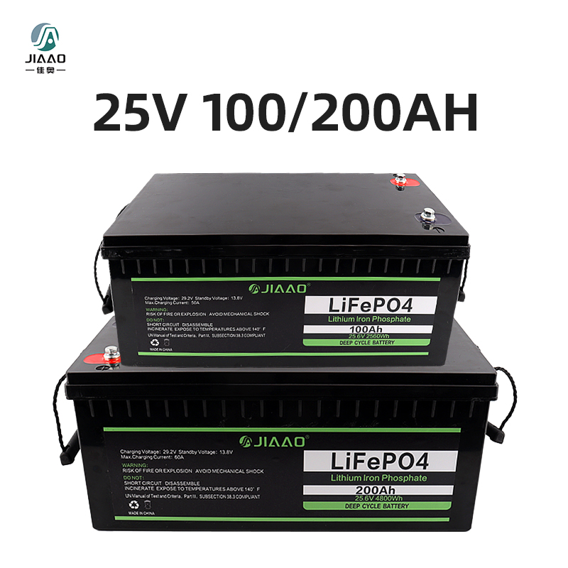 Batería lifepo4: batería de hierro de litio batteria 25v 100 / 200ah, peso ligero, 25 V 100 / 200 Ah, para una larga vida útil de RV