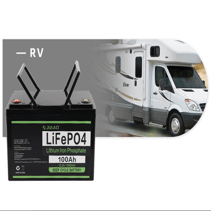Lifepo4 Battery: 12v 100ah lithium Iron Battery Pack, Light, 12v 100ah lifepo4 Battery, Long cycle Life, applicable to RV camping car